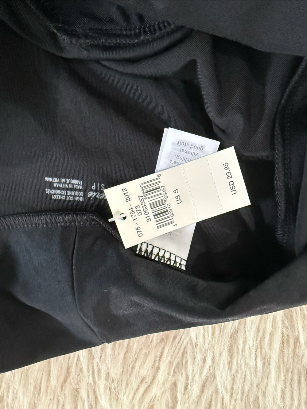 aerie Black High-Waist Bikini Bottoms - Picture 3 of 3